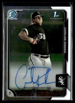 2015 Bowman Chrome Prospect 1º Auto Carlos Rodon Auto Chicago White Sox - Imagem 1 de 2