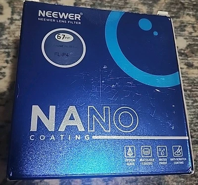 NEEWER 9886 67mm Phone Clip-On with Filter Kit (FL-P4) *Missing 6 Star Filter*  - Image 1 of 4