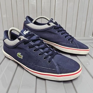 Lacoste Angha NNC Herren Gr. UK 9 EUR 43 Navy Blau Grau Weiß Sneaker Pumps - Bild 1 von 22