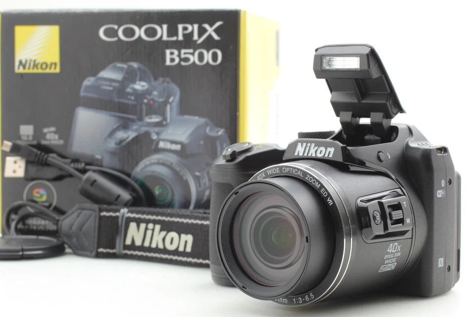 Top Mint In Box Nikon Coolpix B500 16,0MP Digitalkamera Schwarz Aus Japan - Bild 1 von 4