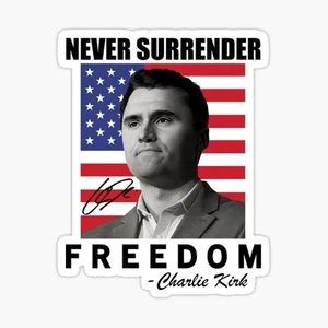 freedom Charlie Kirk sticker united states of America  Trump MAGA USA biden - Bild 1 von 1