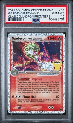 PSA 10  - GEM MINT  2021 POKEMON CELEBRATIONS CLASSIC COLL #93 GARDEVOIR EX-HOLO - Image 1 of 2