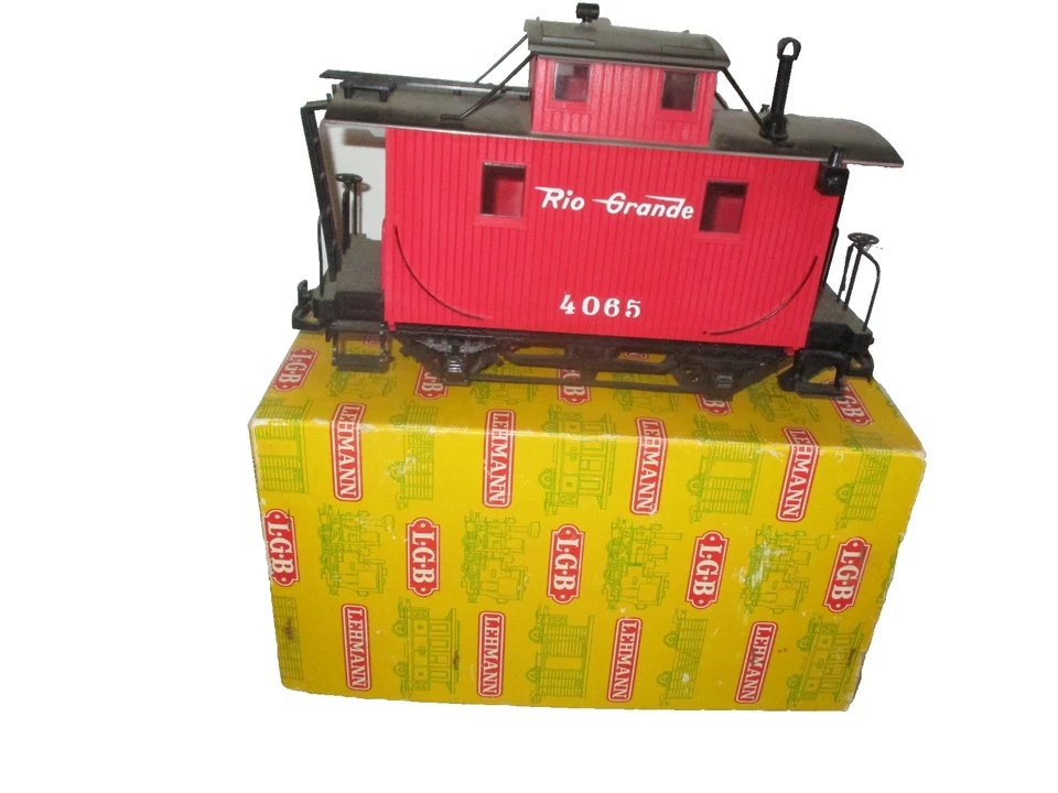 LGB 4065Y Caja Amarilla Blanco Caboose Rojo Foto 1 de 4