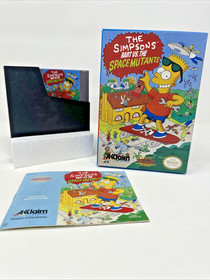 The Simpsons Bart vs the Space Mutants Nintendo NES 1991 CIB Complete Show Piece