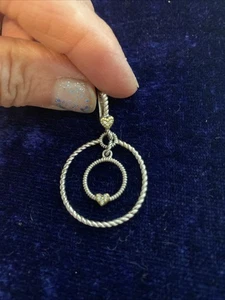 Single Earring Marked 18k 925 Heart Marked Jr Two - Picture 1 of 5