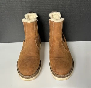 Alpine Design Blaze Womans Chelsea Ankle Boots With Faux Fur Pull On Size 9.5 - Picture 1 of 13