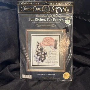 Cross My Heart Cross Stitch Kit For Richer For Poorer - Picture 1 of 3