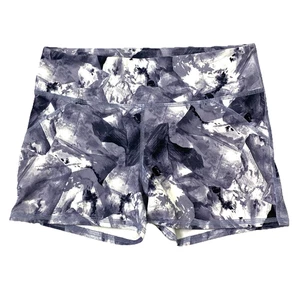 Fabletics Moro Athletic Bike Shorts Compression Womens size Small Gray White - Picture 1 of 4