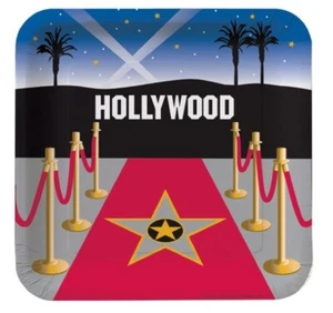 Hollywood - Movie - Awards Red Carpet Night Paper Plates - Party ware - Picture 1 of 1