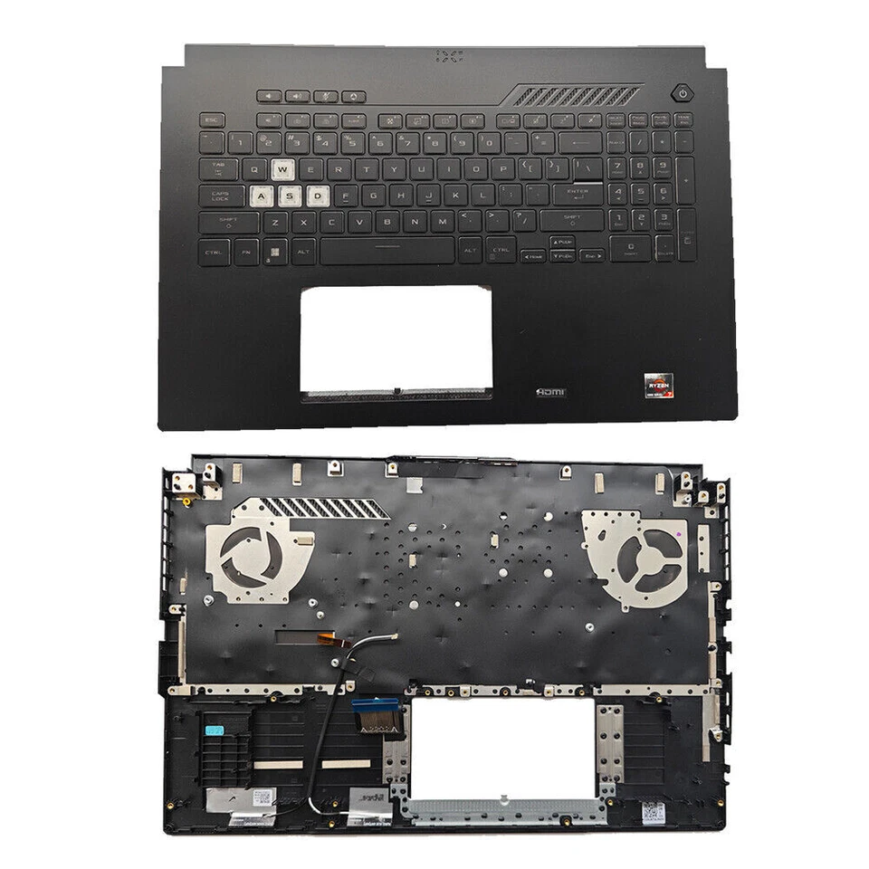 For ASUS TUF Gamig 3Puls FA707 FX707 FX707ZM Black Upper Palmrest Cover Keyboard - Bild 1 von 4