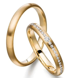 DISEÑO MADURO - ELEGANTES ANILLOS DE BODA / BRONCE - ORO - GRAN SELECCIÓN EN TIENDA - Imagen 1 de 1