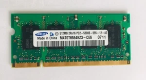 10 x Lenovo Thinkpad Ram 512MB PC2-5300 667MHz Samsung SoDimm neu FRU 40Y8402  - Bild 1 von 2