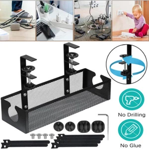 Unter dem Schreibtisch Kabelmanagement Kabelkanal Schreibtisch Kabel Organizer - Afbeelding 1 van 13