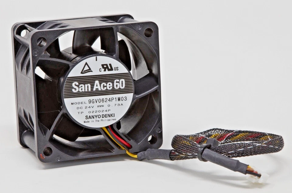Sanyo Denki San Ace 60 60mm DC Brushless Fan 9GV0624P1M03 NEW TAKEOFF - Image 1 of 4