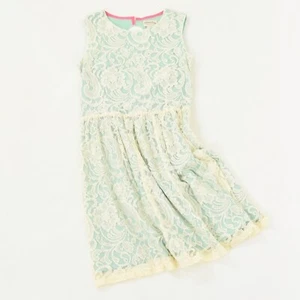 Johnnie b Girls Dress 15-16Y Green Lace Fit & Flare Sleeveless Summer Juniors - Picture 1 of 6
