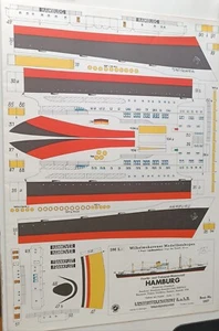 Fracht- und Fahrgastschiff Hamburg - 1:250 - Wilhelmshavener Modellbau - Bild 1 von 1
