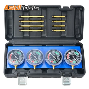 4Pcs Universal Motorcycle Carburetor Synchronizer Motorbike Vacuum Gauge Tool - Picture 1 of 7