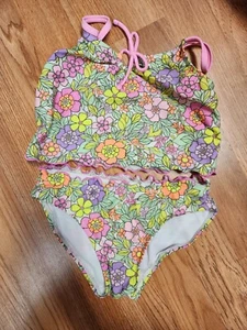 Cat & Jack bathing suit 2 piece, Size 6/7 - Picture 1 of 3