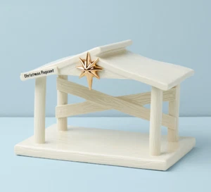 Neu im Karton Lenox Peanuts der Weihnachtsfestzug Krippe mit Stern - Bild 1 von 2