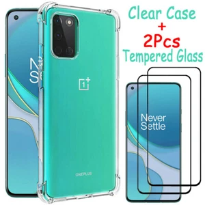 For OnePlus 10T 10R 9 Nord 2 2T 3 CE 2 3 N30 Clear Case Cover + Screen Protector - Picture 1 of 12