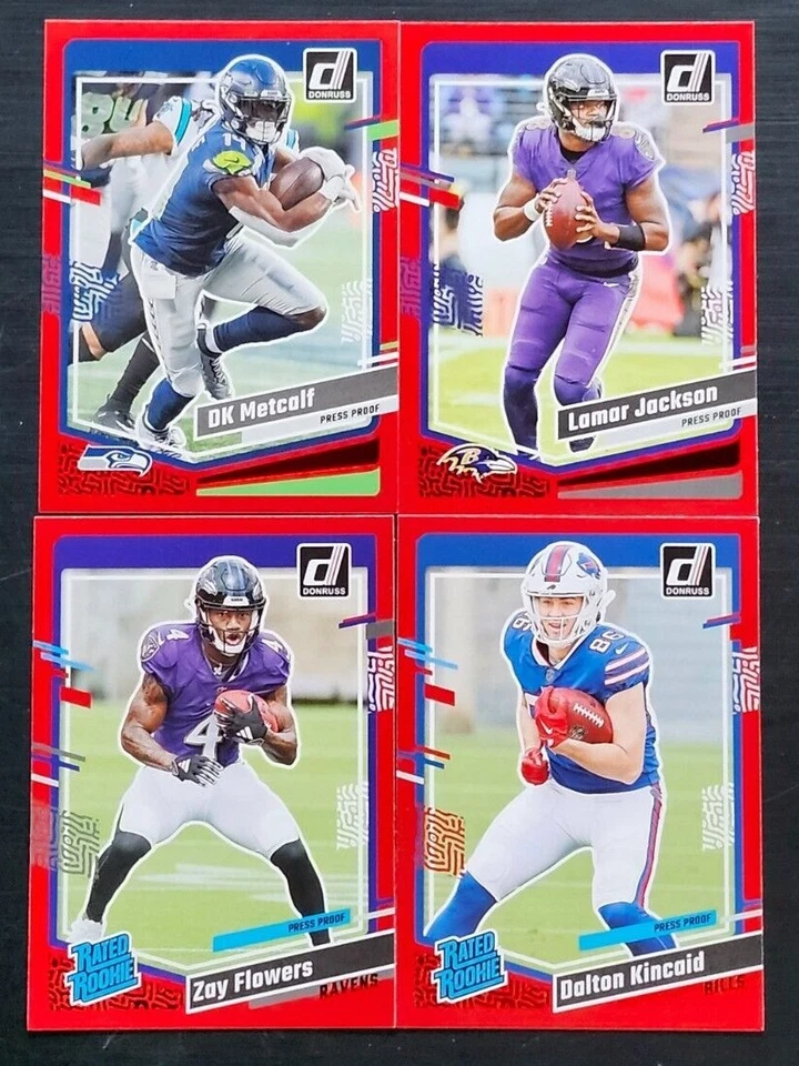 2023 Donruss Football RED PRESS PROOF with Rated Rookies You Pick the Card - Image 1 of 1
