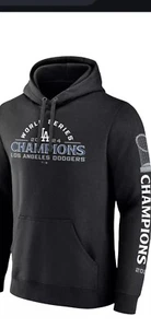 NWT Los Angeles Dodgers MVP 2024 World Series Champions Fleece Hoodie Mens Small - Picture 1 of 2