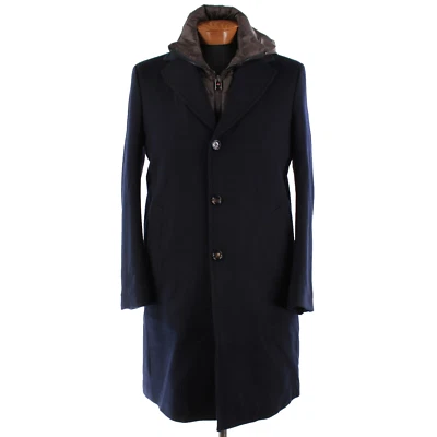 Kired Kiton NWT Palo Wool Jacket w Removable Hood & Bib Size 48 (S US) In Blue - Image 1 of 4