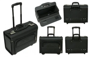 Luggage Solution Pilotenkoffer mit Trolley / Pilotenkoffer auf Rollen schwarz Polyester - Bild 1 von 9