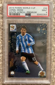 2010 Panini World Cup South Africa Lionel Messi Argentina #44 PSA 9 MINT - Picture 1 of 3