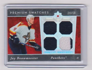 2006 2006-07 ULTIMATE COLLECTION JAY BOUWMEESTER PREMIUM SWATCHES 24/50 PANTHERS - Picture 1 of 2