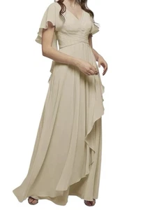 Boutique Maxikleid Damen Größe 10 Formell Party Hochzeitskleid Abend Neu - Bild 1 von 13