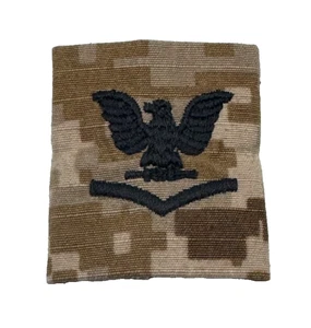 USN US Navy E-4 PO3 Petty Officer 3rd Class AOR1 Desert Digital Camo Loop Patch - Picture 1 of 1