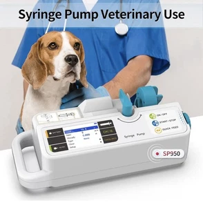 Syringe Pump SP950 LCD real-time Alarm Rechargable battery Veterinary Use - Picture 1 of 5
