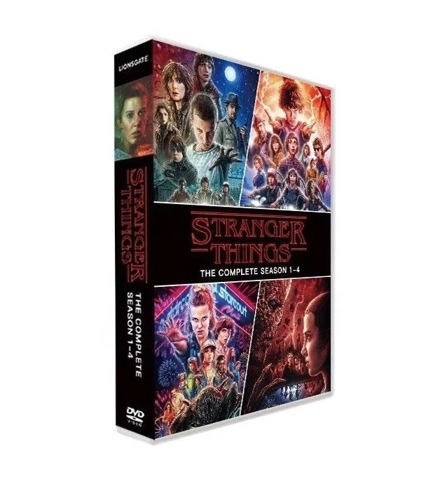 Stranger Things: The Complete сезоны 1-4 (DVD, 11-диск, бокс-сет) новый запечатанный - Изображение 1 из 1