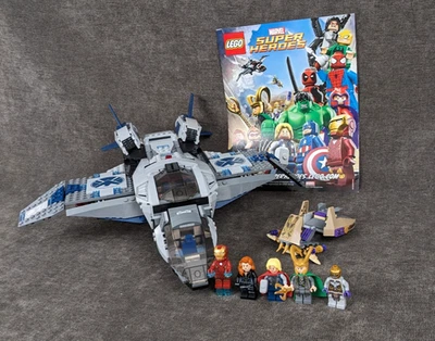 LEGO Marvel: Quinjet Aerial Battle (6869) Used, Complete, *Cracks in torsos - Image 1 of 4