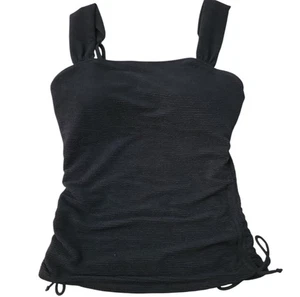 Camiseta tankini Member's Mark para mujer con correas ajustables negra talla pequeña NUEVA - Imagen 1 de 5