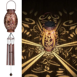 Wind Chimes for Outside 37" Hummingbird Solar Wind Chimes Outdoor Hanging Sol... - Picture 1 of 4