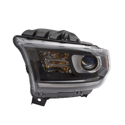 Headlight For 2014-2015 Durango Black Trim w/o LED Daytime Running Lamps Left - Imagem 1 de 4