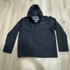 Eddie Bauer Herren Packable Waterproof Rainfoil Regenjacke Weatheredge Schwarz L - Bild 1 von 9