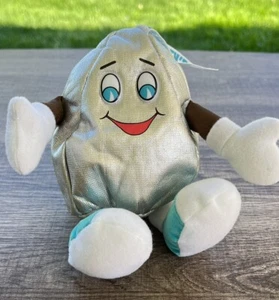 Hershey’s Kiss Plush 1999 Stuffed Toy Shelf Sitter Silver Blue Excellent Vintage - Picture 1 of 10