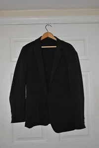 Penguin Mens Black Blazer Jacket 42R Stretch Cotton Blend Casual Sport Coat - Picture 1 of 4