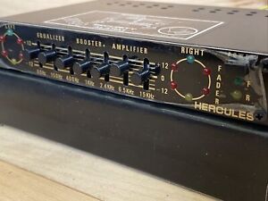 VINTAGE OLD SCHOOL HERCULES 7 BAND CAR STEREO GRAPHIC EQUALIZER BOOSTER EQ-650L