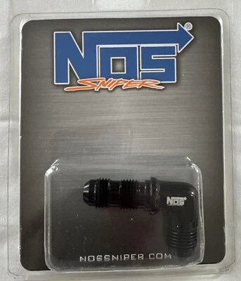 NOS Sniper -6 90 Degree Bulkhead Fitting - Black - Image 1 of 4