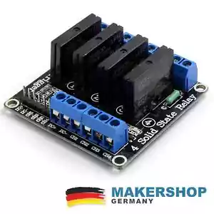 4 Kanal Solid State Relais SSR G3MB-202P 5V DC 2A Modul Arduino Raspberry Pi - Bild 1 von 2
