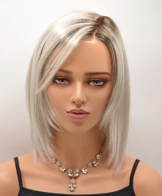 Peluca SHAI de ESTETICA, SILVERSUNRT8 Color *LIQUIDACIÓN Frente de Encaje Suizo y Mono Parte Foto 1 de 4