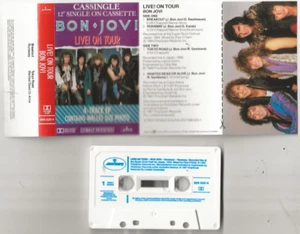 BON JOVI LIVE ON TOUR 4-TRACK AUSTRALIA-ONLY 1987 LIVE CASSETTE EP + PHOTO, MINT - Picture 1 of 1