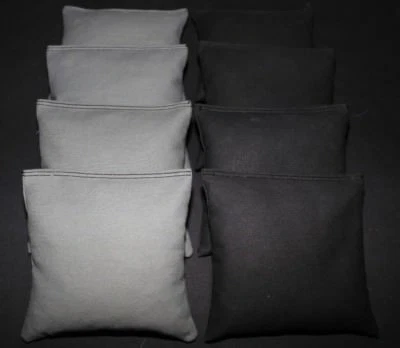   BOLSAS DE FRIJOLES CORNHOLE PARA TODO CLIMA Gris Oscuro y Negro Relleno de Resina IMPERMEABLE  Foto 1 de 2