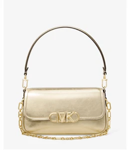 Michael Kors Schultertasche Parker Medium aus Leder in Metallic-Optik - Bild 1 von 5