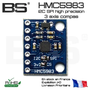 HMC5983 GY282 compass high precision SPI I2C module FR Pro exp. J+0 10284 - Bild 1 von 3
