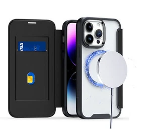 Funda para Samsung S23 Plus Portatarjetas Solapa Círculo de Carga Magnético Cubierta Resistente - Imagen 1 de 18